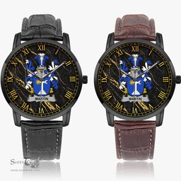 Irish Martin Irish Coat of Arms Irish Watch Instafamous Quartz Leather Strap