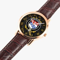 Irish House of O PHELAN Irish Coat of Arms Irish Watch Instafamous Quartz Leather Strap