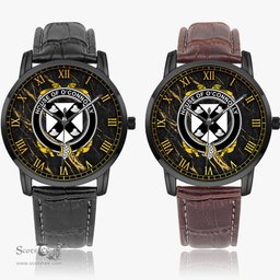 Irish House of O CONNOLLY Irish Coat of Arms Irish Watch Instafamous Quartz Leather Strap