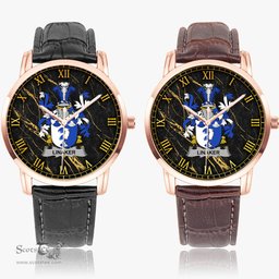 Irish Linaker Irish Coat of Arms Irish Watch Instafamous Quartz Leather Strap