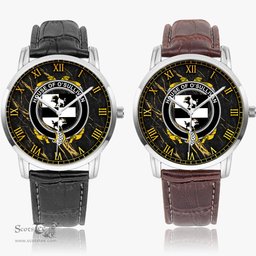 Irish House of O SULLIVAN Beare Irish Coat of Arms Irish Watch Instafamous Quartz Leather Strap