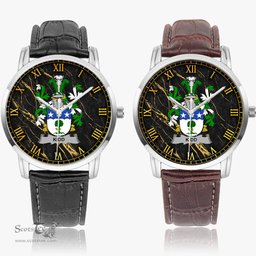 Irish Kidd Irish Coat of Arms Irish Watch Instafamous Quartz Leather Strap