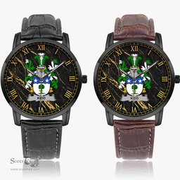 Irish Kidd Irish Coat of Arms Irish Watch Instafamous Quartz Leather Strap