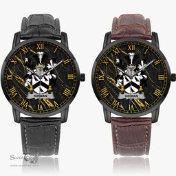 Irish Kirwan or O Kerwin Irish Coat of Arms Irish Watch Instafamous Quartz Leather Strap