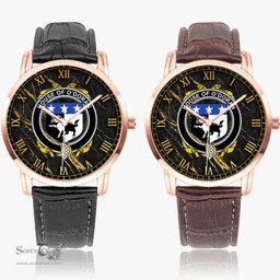 Irish House of O DORAN Irish Coat of Arms Irish Watch Instafamous Quartz Leather Strap