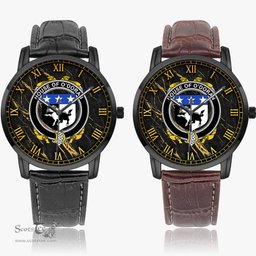 Irish House of O DORAN Irish Coat of Arms Irish Watch Instafamous Quartz Leather Strap