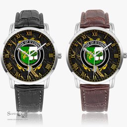 Irish House of O CONNOR Sligo Irish Coat of Arms Irish Watch Instafamous Quartz Leather Strap