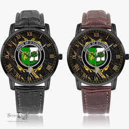 Irish House of O CONNOR Sligo Irish Coat of Arms Irish Watch Instafamous Quartz Leather Strap