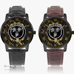 Irish House of O KENNEDY Irish Coat of Arms Irish Watch Instafamous Quartz Leather Strap