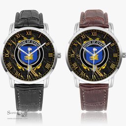 Irish House of O FAHY Irish Coat of Arms Irish Watch Instafamous Quartz Leather Strap