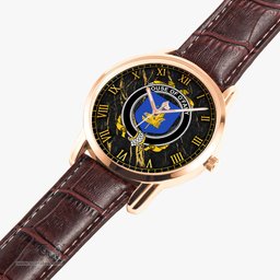 Irish House of O FAHY Irish Coat of Arms Irish Watch Instafamous Quartz Leather Strap