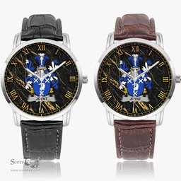 Irish Joynt Irish Coat of Arms Irish Watch Instafamous Quartz Leather Strap