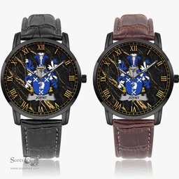 Irish Joynt Irish Coat of Arms Irish Watch Instafamous Quartz Leather Strap