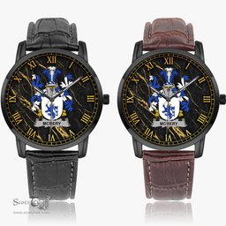 Irish McRery or McCrery Irish Coat of Arms Irish Watch Instafamous Quartz Leather Strap
