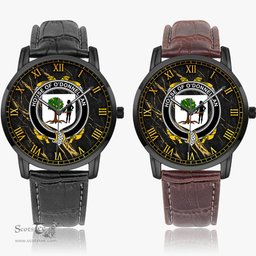 Irish House of O DONNELLAN Irish Coat of Arms Irish Watch Instafamous Quartz Leather Strap