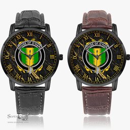 Irish House of O HARA Irish Coat of Arms Irish Watch Instafamous Quartz Leather Strap