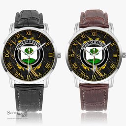 Irish House of O CONNOR Faly Irish Coat of Arms Irish Watch Instafamous Quartz Leather Strap