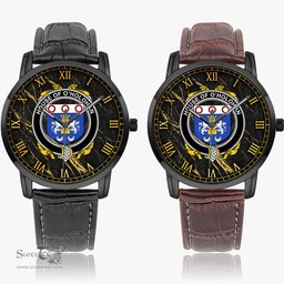 Irish House of O HOLOHAN Irish Coat of Arms Irish Watch Instafamous Quartz Leather Strap