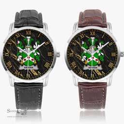 Irish Kieran or O Kieran Irish Coat of Arms Irish Watch Instafamous Quartz Leather Strap