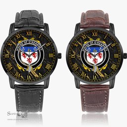 Irish House of O KEARNEY Irish Coat of Arms Irish Watch Instafamous Quartz Leather Strap