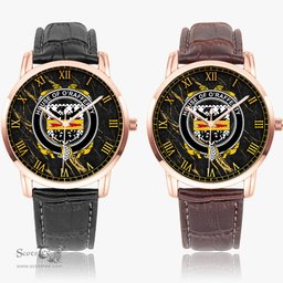 Irish House of O RAFFERTY Irish Coat of Arms Irish Watch Instafamous Quartz Leather Strap