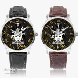 Irish Meares Irish Coat of Arms Irish Watch Instafamous Quartz Leather Strap