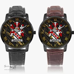 Irish Wingfield Irish Coat of Arms Irish Watch Instafamous Quartz Leather Strap