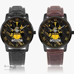 Irish Preston Irish Coat of Arms Irish Watch Instafamous Quartz Leather Strap