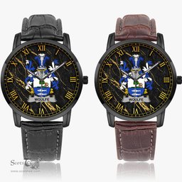Irish Woulfe Irish Coat of Arms Irish Watch Instafamous Quartz Leather Strap