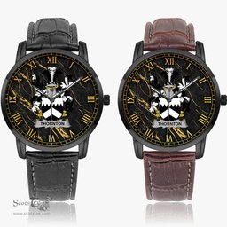 Irish Thornton Irish Coat of Arms Irish Watch Instafamous Quartz Leather Strap