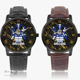 Irish Pitt Irish Coat of Arms Irish Watch Instafamous Quartz Leather Strap