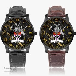 Irish Wren or Wrenn Irish Coat of Arms Irish Watch Instafamous Quartz Leather Strap
