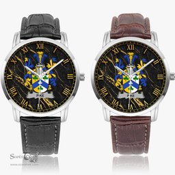 Irish Pike Irish Coat of Arms Irish Watch Instafamous Quartz Leather Strap
