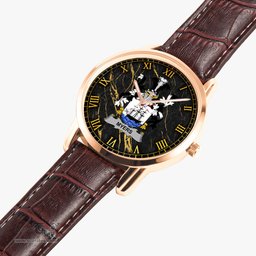 Irish Myers Irish Coat of Arms Irish Watch Instafamous Quartz Leather Strap