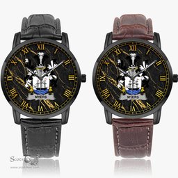 Irish Myers Irish Coat of Arms Irish Watch Instafamous Quartz Leather Strap