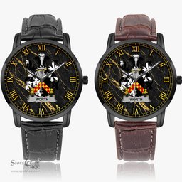 Irish Worth or McWorth Irish Coat of Arms Irish Watch Instafamous Quartz Leather Strap
