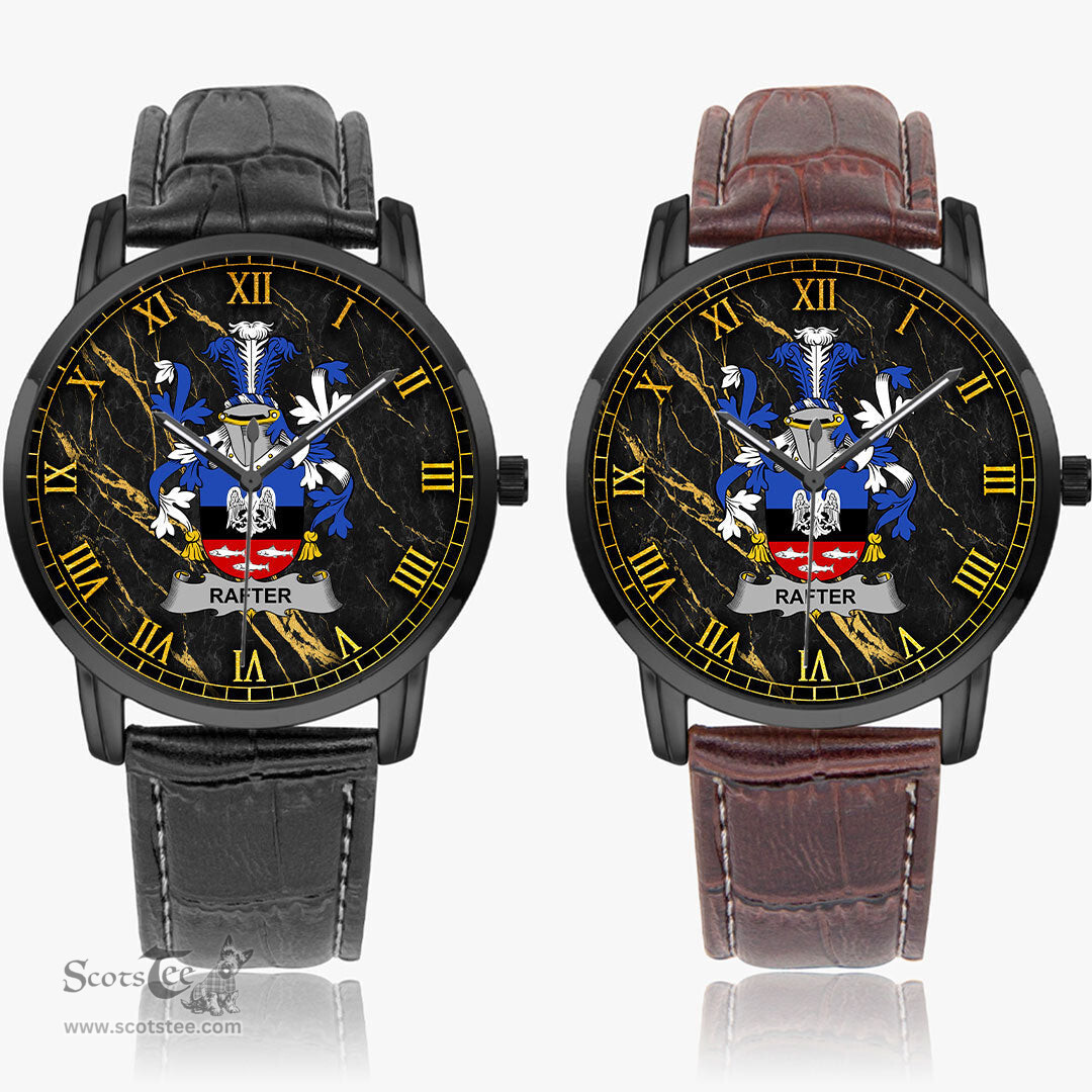 Irish Rafter Irish Coat of Arms Irish Watch Instafamous Quartz Leather Strap