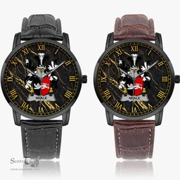 Irish Neale Irish Coat of Arms Irish Watch Instafamous Quartz Leather Strap