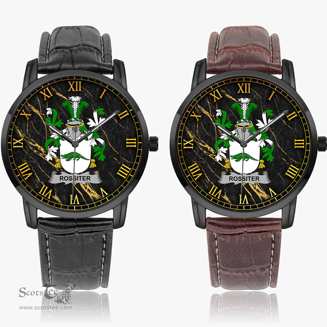 Irish Rossiter Irish Coat of Arms Irish Watch Instafamous Quartz Leather Strap