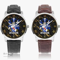 Irish Nowland Irish Coat of Arms Irish Watch Instafamous Quartz Leather Strap