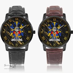 Irish Tuohy or O Toohey Irish Coat of Arms Irish Watch Instafamous Quartz Leather Strap
