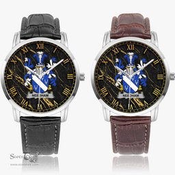 Irish Needham or O Nee Irish Coat of Arms Irish Watch Instafamous Quartz Leather Strap