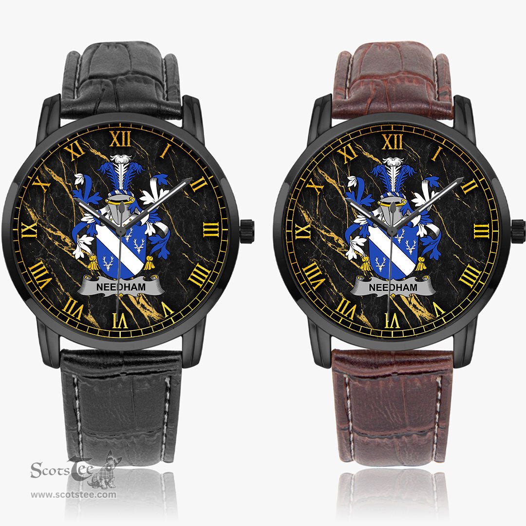 Irish Needham or O Nee Irish Coat of Arms Irish Watch Instafamous Quartz Leather Strap