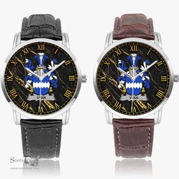 Irish Vyan Irish Coat of Arms Irish Watch Instafamous Quartz Leather Strap