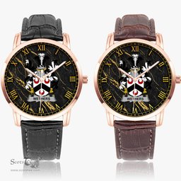 Irish Wethers Irish Coat of Arms Irish Watch Instafamous Quartz Leather Strap