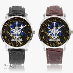 Irish Nagle Irish Coat of Arms Irish Watch Instafamous Quartz Leather Strap