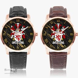 Irish Talbot Irish Coat of Arms Irish Watch Instafamous Quartz Leather Strap