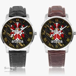 Irish Singleton Irish Coat of Arms Irish Watch Instafamous Quartz Leather Strap