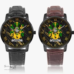 Irish Starkey Irish Coat of Arms Irish Watch Instafamous Quartz Leather Strap
