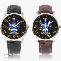 Irish Sheilds Irish Coat of Arms Irish Watch Instafamous Quartz Leather Strap